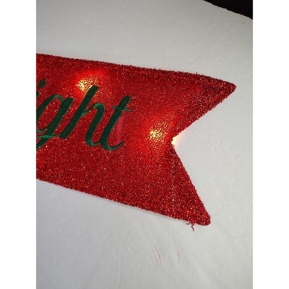 Holiday Time LED Holiday Banner that says "Merry & Bright" - Picture 13 of 16